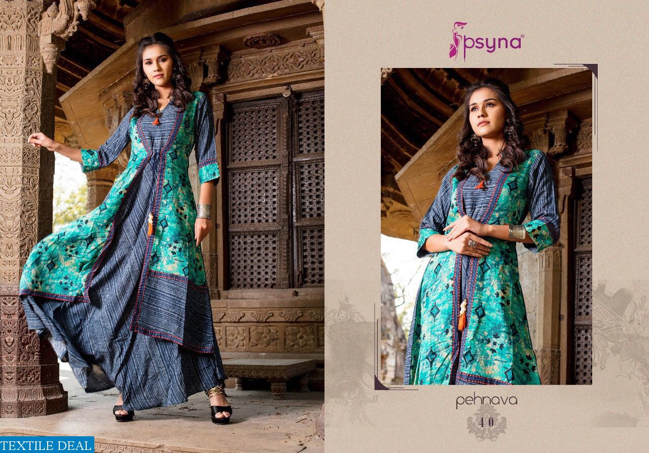 psyna pehnava vol-4 Wholesale Ready made anarkali kurtis
